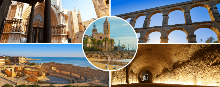 Moments of our Tarragona and Sitges day tour from barcelona
