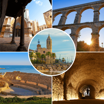 Moments of our Tarragona and Sitges Day Tour from Barcelona