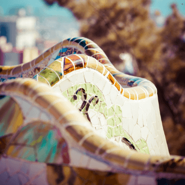 Park Guell, a site where it's difficult find restaurants nearby