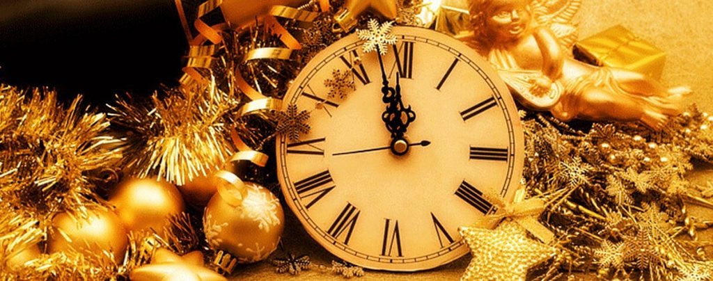 Count Down Clock for New Year Eve in Barcelona Spain