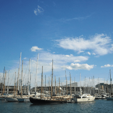 Boats in Barceloneta Barcelona