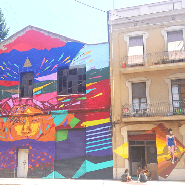 Graffitti in Barcelona Poblenou - off the beaten path