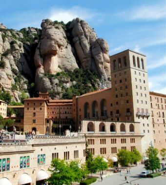 Monastery as seen in our Montserrat tours from Barcelona