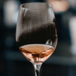 Spanish rosado wine in a glass