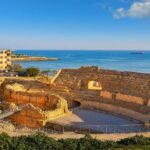 Amphitheater seen from the best hotels in Tarragona, Spain